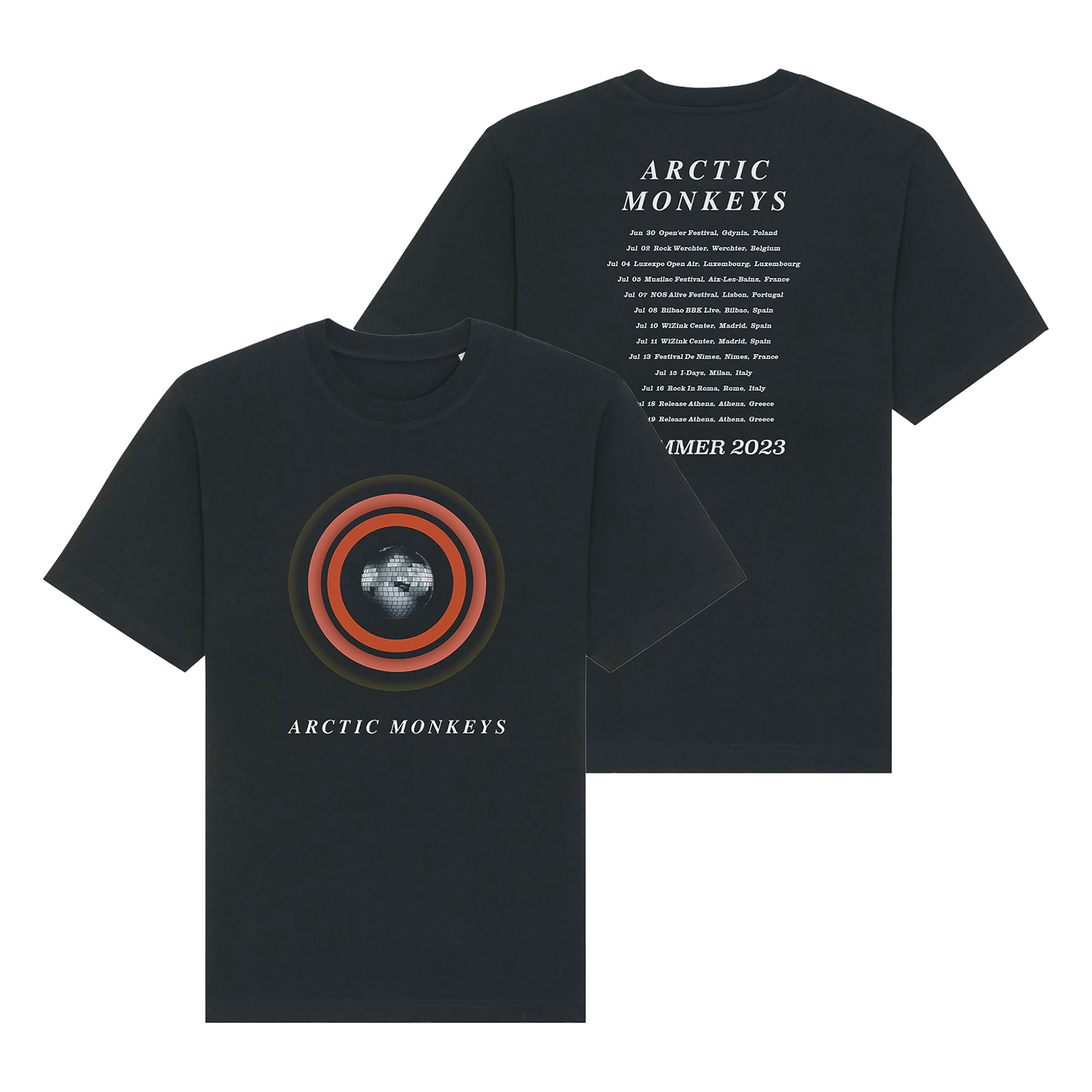 Arctic monkeys logo t shirt clearance